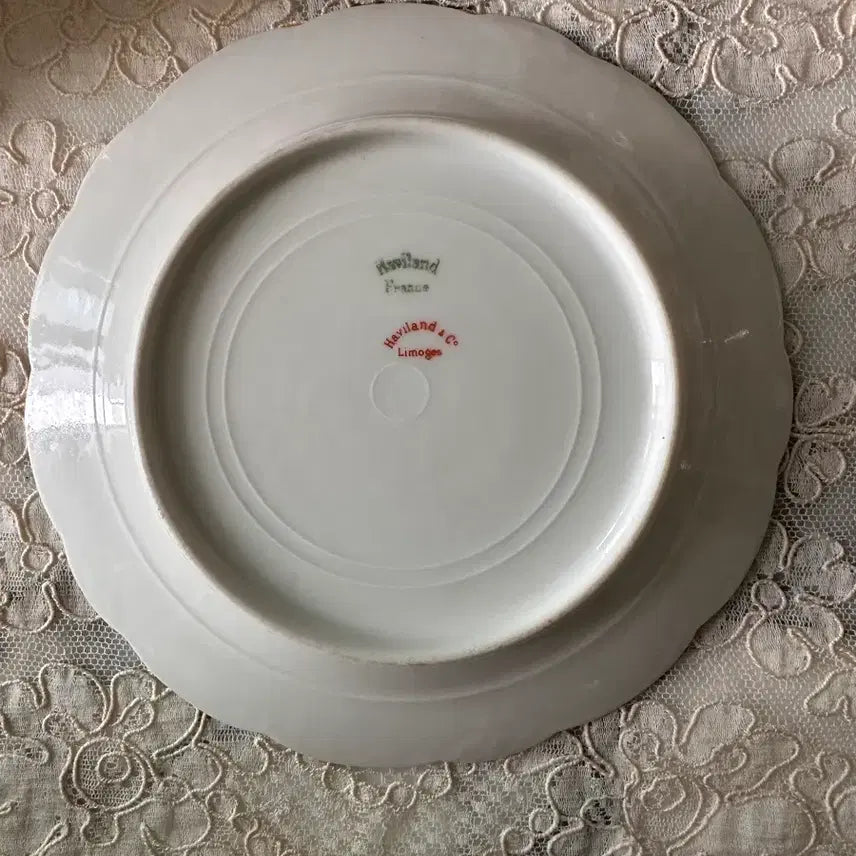 [BUNJANG] French Haviland Limoges Ruffled Plate 
