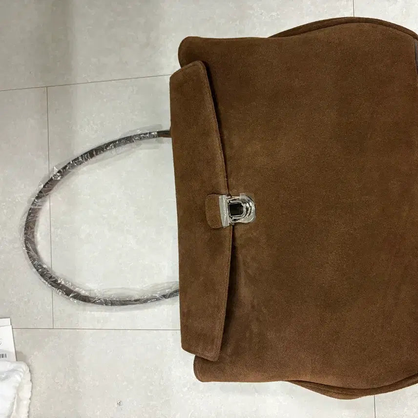 [BUNJANG] Ribbonbit Marlo Bag Suede Handbag / 리본빛 말로우백 스웨이드 새상품