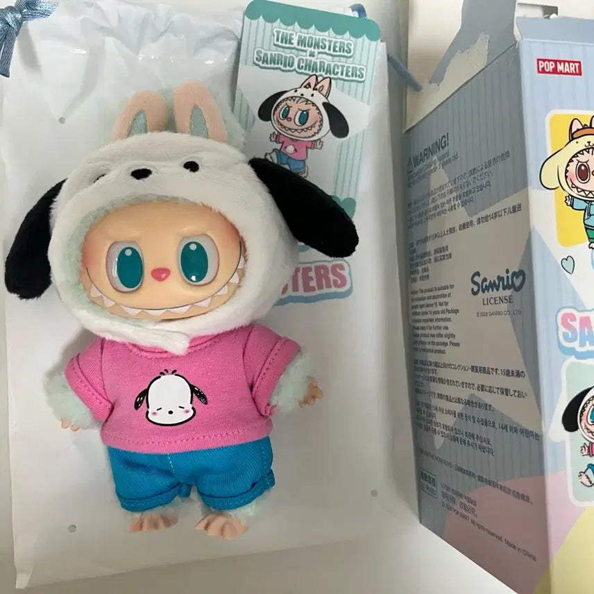 [BUNJANG] POP MART Labubu Pochacco Collaboration Figure / 팝마트 정품)라부부 산리오 콜라보시리즈- 포차코 단순개봉 새제품