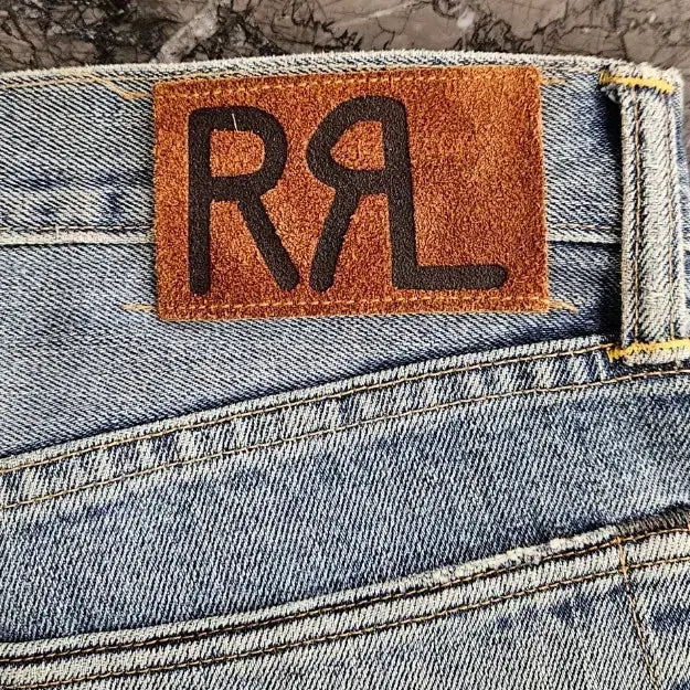 [SOLD OUT] RRL 로우스트레이트 셀비지 데님 데미지 디테일 워싱진