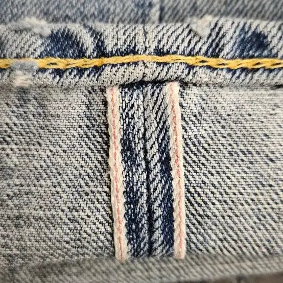 [SOLD OUT] RRL 로우스트레이트 셀비지 데님 데미지 디테일 워싱진