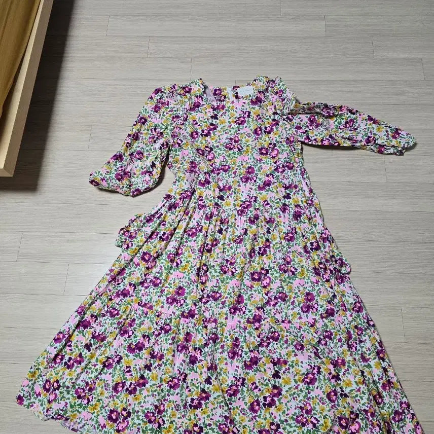 [BUNJANG] 3-Piece Set Long Floral Pattern Dresses (Size 66) / 66사이즈 원피스3벌입니다