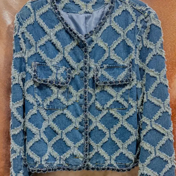 [SOLD OUT] 패턴 청자켓