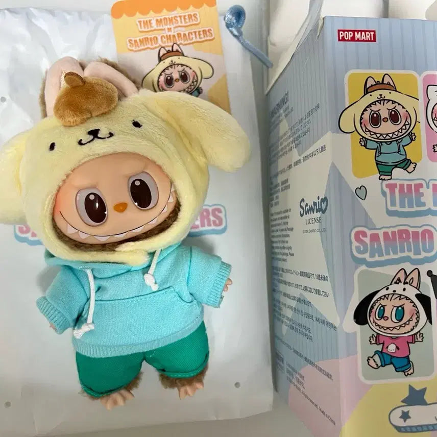 [BUNJANG] POP MART La BoBo x Sanrio Pompompurin Figure / 팝마트 정품)라부부 산리오 콜라보시리즈-폼폼푸린 단순개봉 새제품