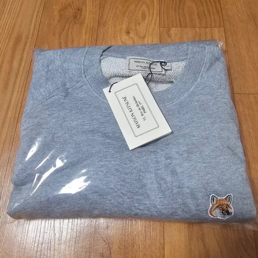 [BUNJANG] Maison Kitsune Fox Head Sweatshirt Gray / 메종키츠네 폭스 헤드 맨투맨 그레이 새상품L