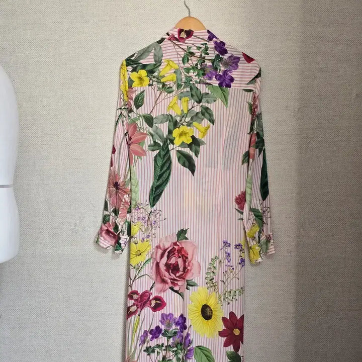 [BUNJANG] ZARA Long Stripe Shirred Dress / ZARA)자라 롱 셔츠 원피스
