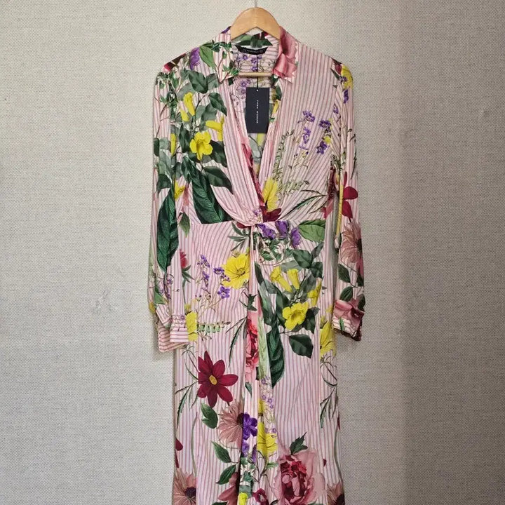 [BUNJANG] ZARA Long Stripe Shirred Dress / ZARA)자라 롱 셔츠 원피스