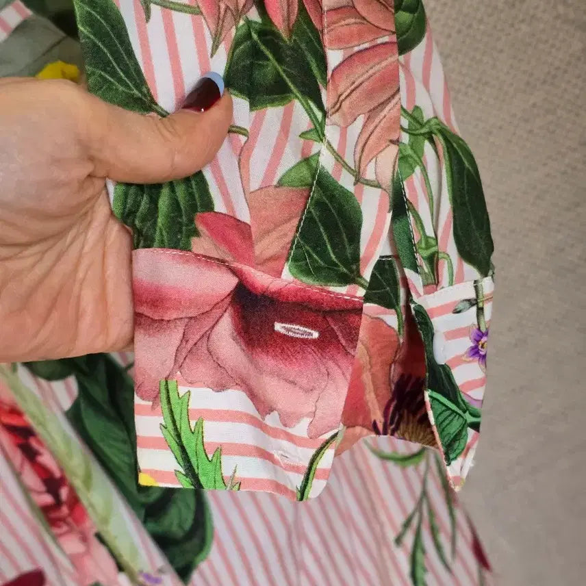 [BUNJANG] ZARA Long Stripe Shirred Dress / ZARA)자라 롱 셔츠 원피스