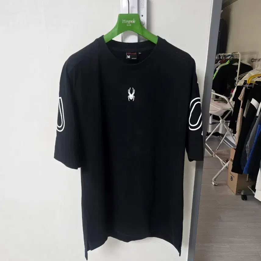[SOLD OUT] 남성XL 스파이더 레터링 반팔 티셔츠