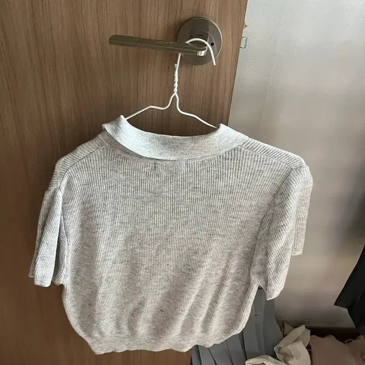[SOLD OUT] 회색 니트 반팔티