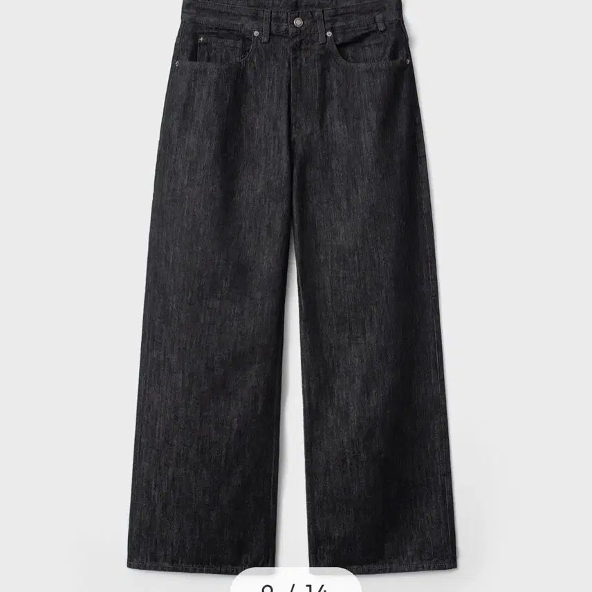 [BUNJANG] Bellier True Wide Denim Pants Low Black W32-L32 / 벨리에/트루 와이드 데님 팬츠 로우블랙/W32-L32