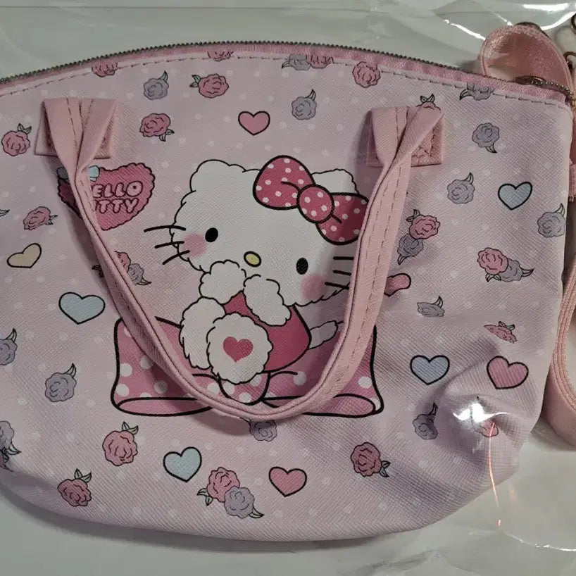 [BUNJANG] Hello Kitty Pink Shoulder Bag Tote Bag / 헬로키티 핑크 숄더백 토트백