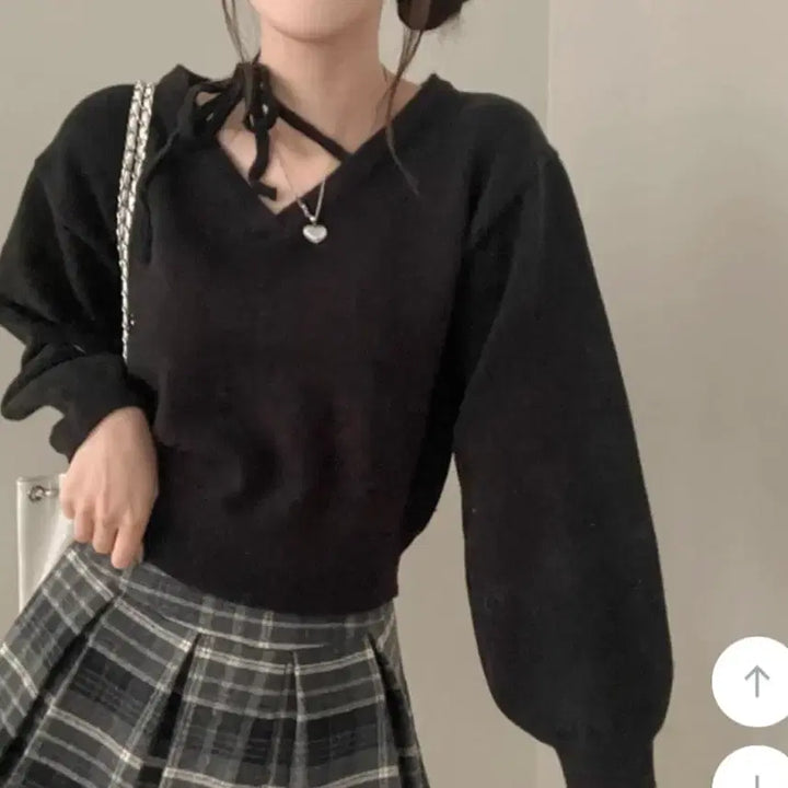 [BUNJANG] Ablley Off-Shoulder Knit (New) / (새상품) 에이블리 오프숄더 니트