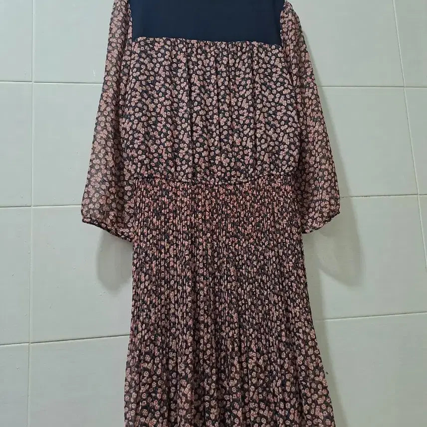 [BUNJANG] Floral Long Dress (Size 44-55) / 플라워 롱 원피스 44~55