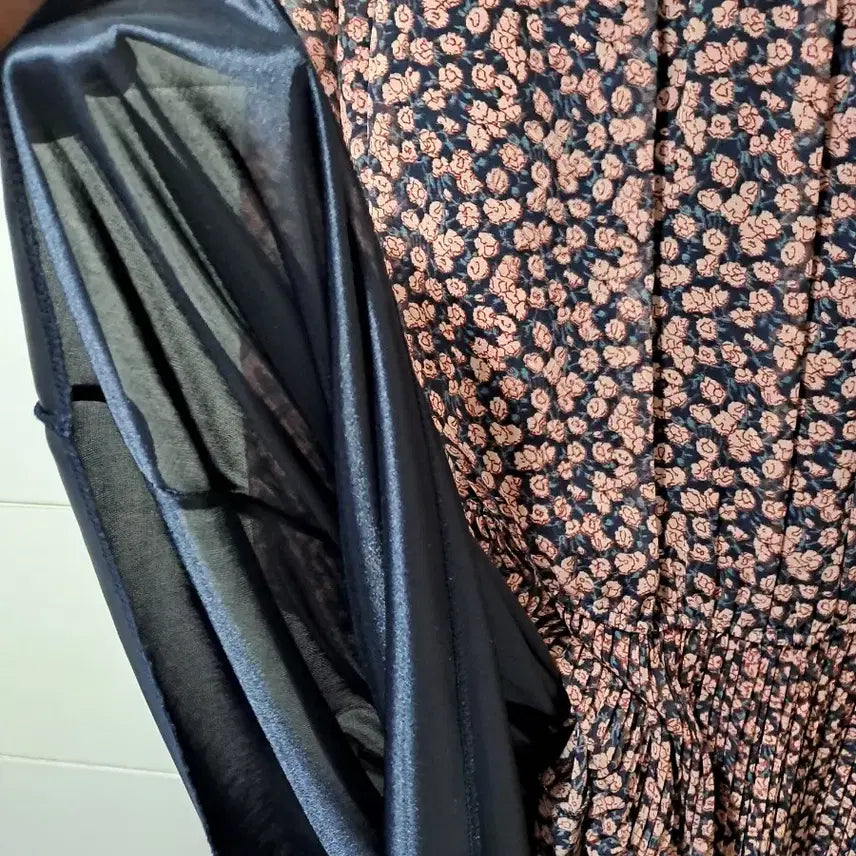 [BUNJANG] Floral Long Dress (Size 44-55) / 플라워 롱 원피스 44~55