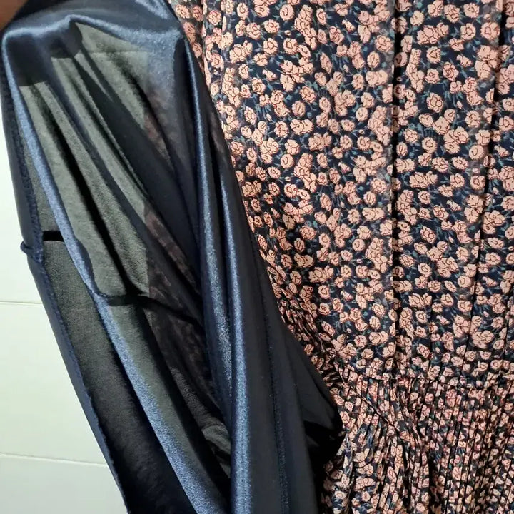 [BUNJANG] Floral Long Dress (Size 44-55) / 플라워 롱 원피스 44~55