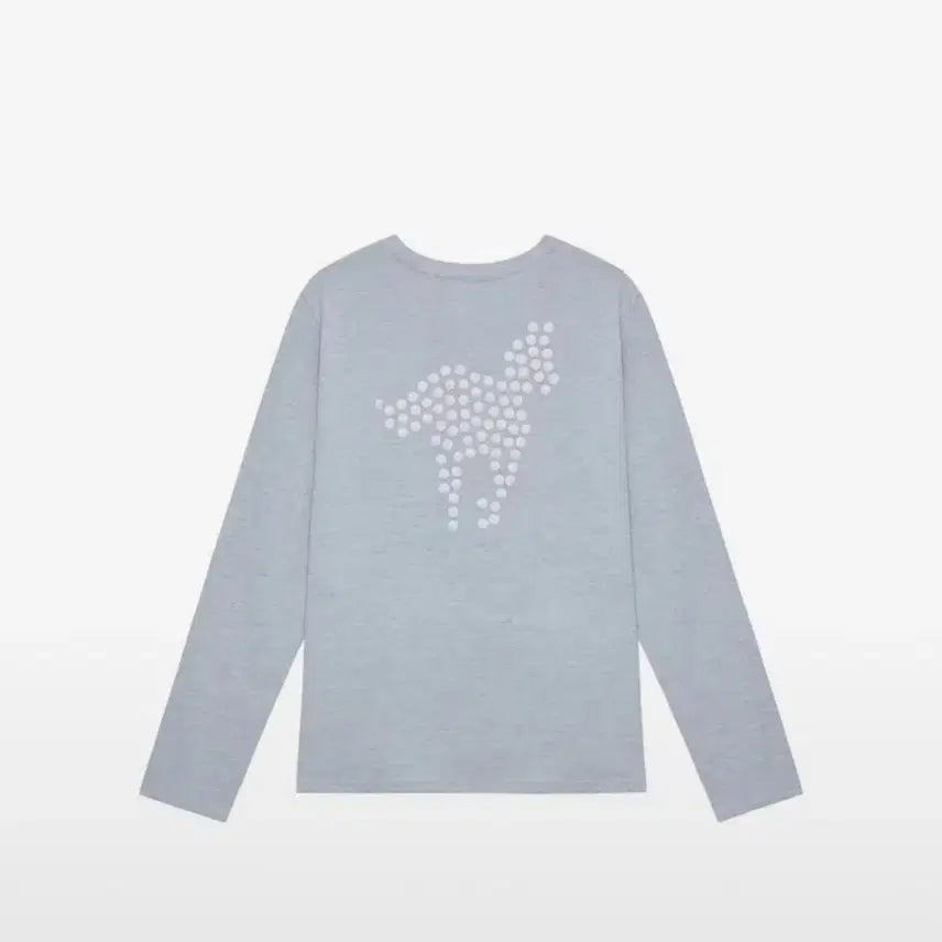 [BUNJANG] Magnesium Carbonate Long Sleeve T-Shirt Sky Blue / 탄산마그네슘 포니 핫픽스 롱슬리브 스카이블루