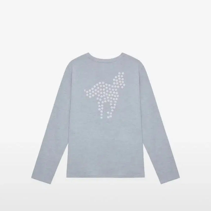[BUNJANG] Magnesium Carbonate Long Sleeve T-Shirt Sky Blue / 탄산마그네슘 포니 핫픽스 롱슬리브 스카이블루