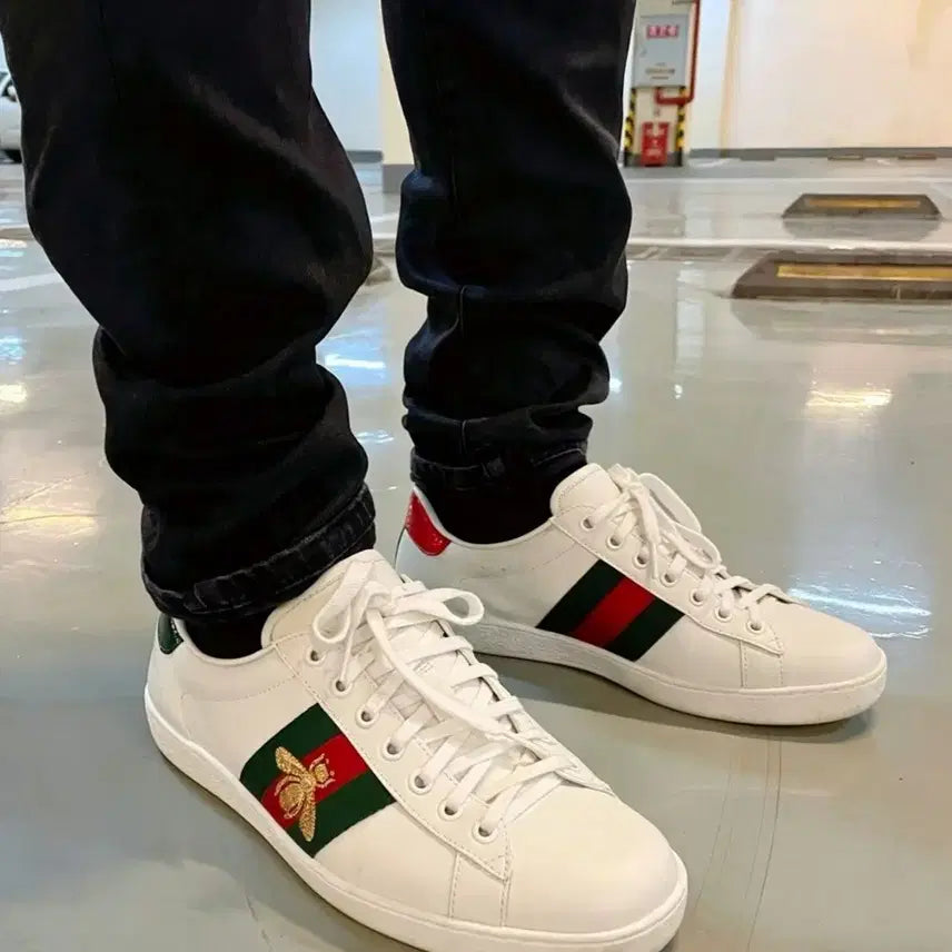 [BUNJANG] Gucci Ace Embroidered Bee Sneakers / 구찌 에이스 꿀벌 자수 스니커즈사이즈/260mm