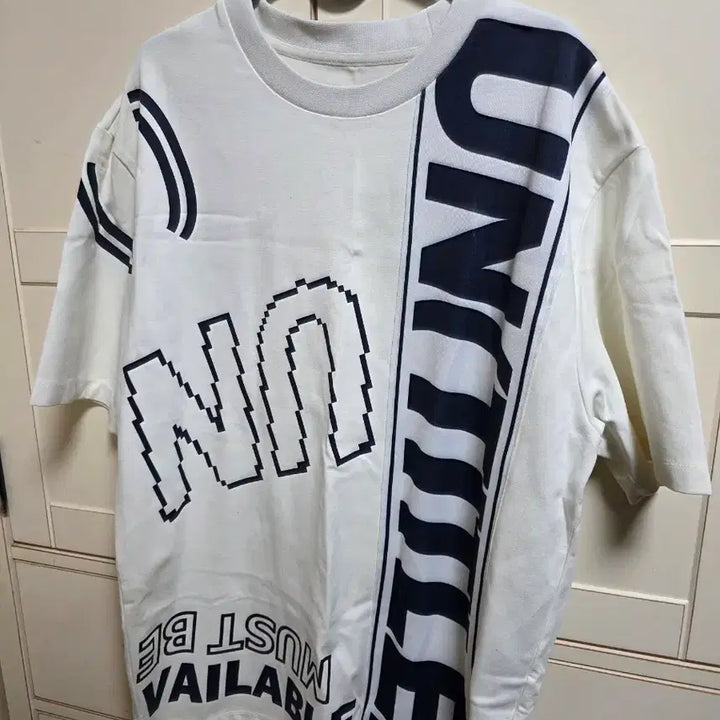 [BUNJANG] System Homme 100 Printed Short Sleeve T-shirt / 시스템 옴므 100 프린팅 반팔 티셔츠 화이트