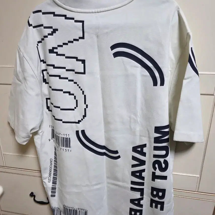 [BUNJANG] System Homme 100 Printed Short Sleeve T-shirt / 시스템 옴므 100 프린팅 반팔 티셔츠 화이트