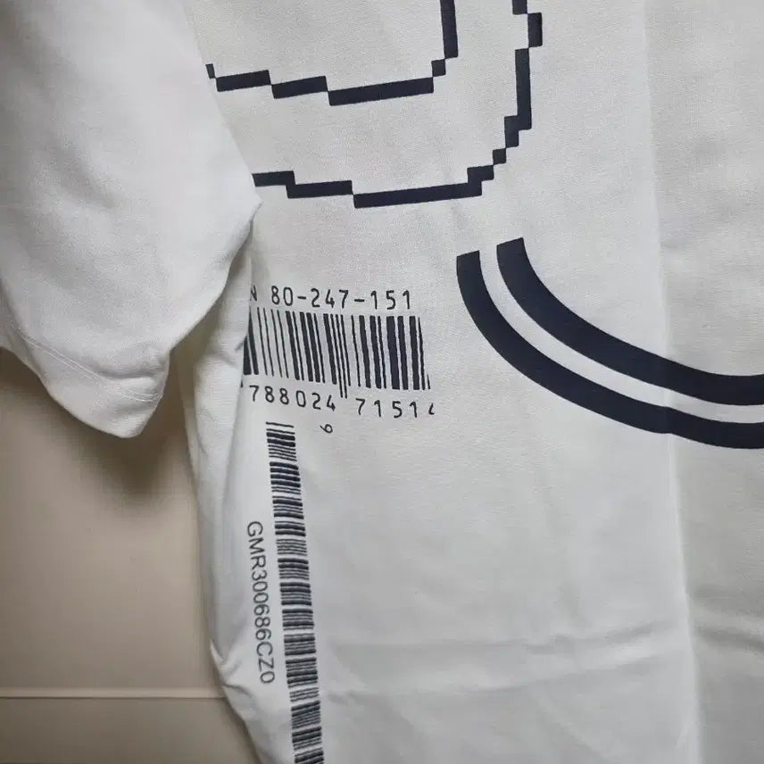[BUNJANG] System Homme 100 Printed Short Sleeve T-shirt / 시스템 옴므 100 프린팅 반팔 티셔츠 화이트