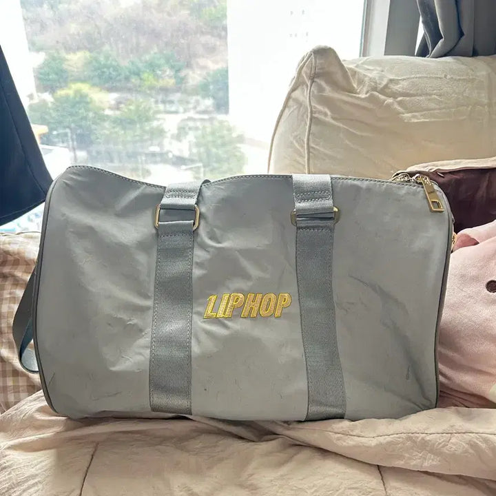[BUNJANG] LIPHOP Duffel Bag (Gray) / LIPHOP 립합 더플백 회색