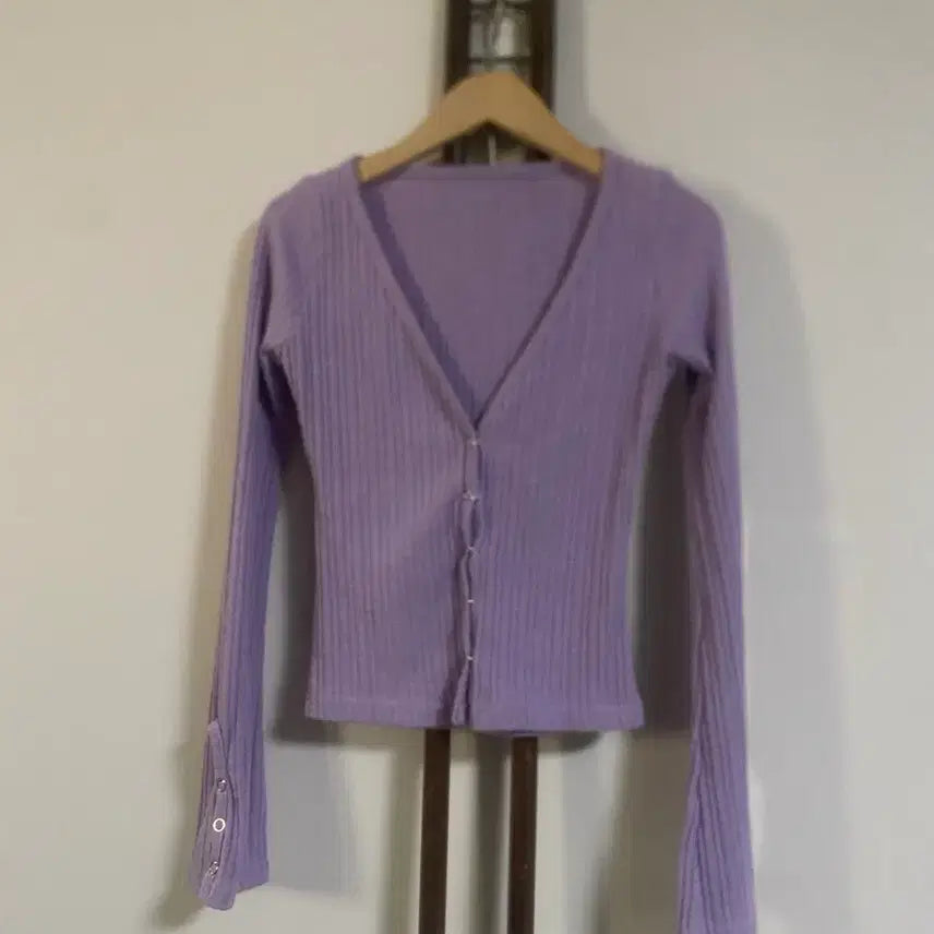 [BUNJANG] Lilac Knit Cardigan / 라일락색 니트가디건 55