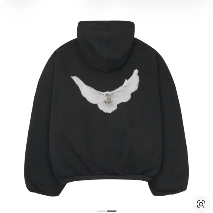 [SOLD OUT] 이지 갭 발렌시아가 도브 후드 워시드 블랙 (S)