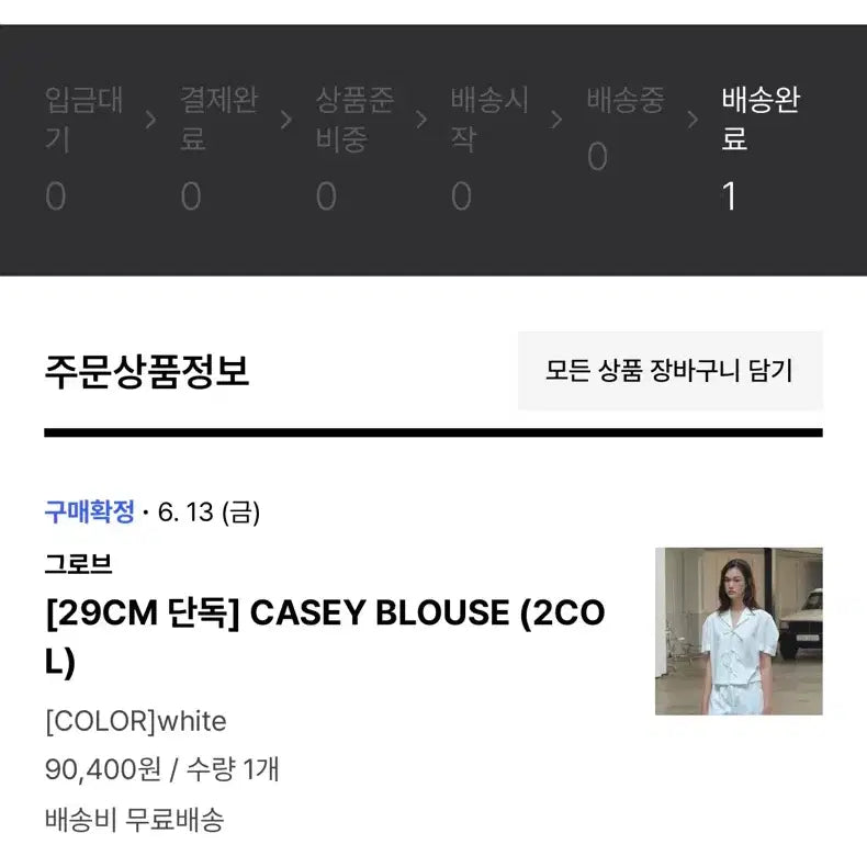 [BUNJANG] GROVE CASEY Blouse / 그로브 GROVE 케이시 블라우스