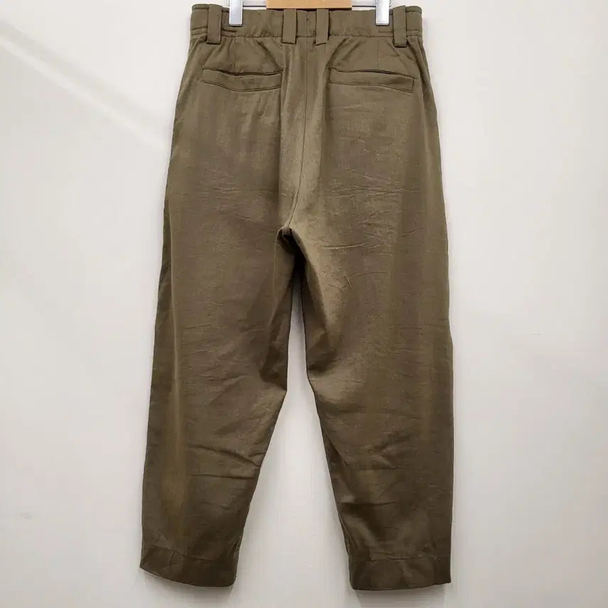 [BUNJANG] System Homme Linen Baggy Pants Khaki / 시스템옴므 린넨 배기 팬츠 카키