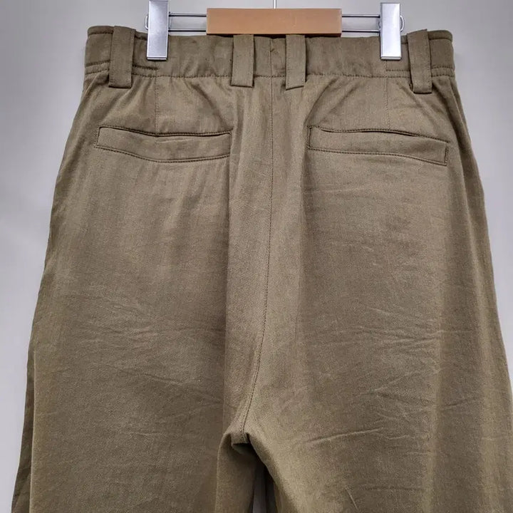 [BUNJANG] System Homme Linen Baggy Pants Khaki / 시스템옴므 린넨 배기 팬츠 카키