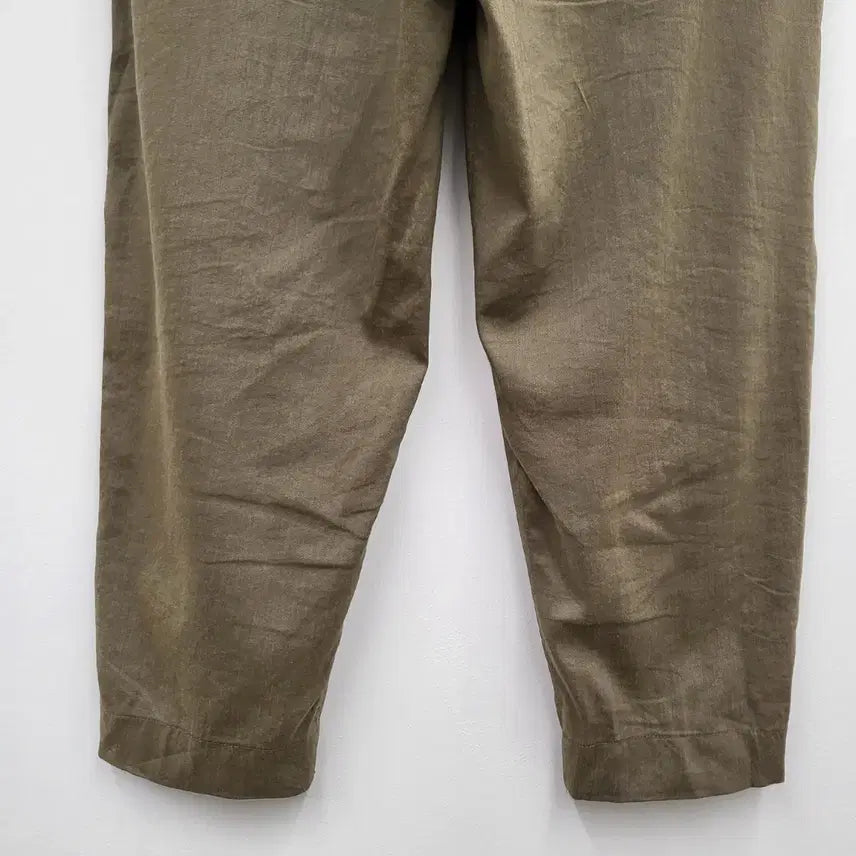 [BUNJANG] System Homme Linen Baggy Pants Khaki / 시스템옴므 린넨 배기 팬츠 카키