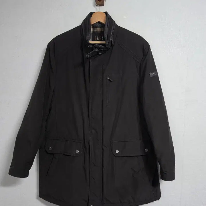 [BUNJANG] Daks Leather Patch 3-Pocket Quilted Safari Jacket 110 / 닥스 양가죽 패치 3포켓 사파리 누빔자켓 110