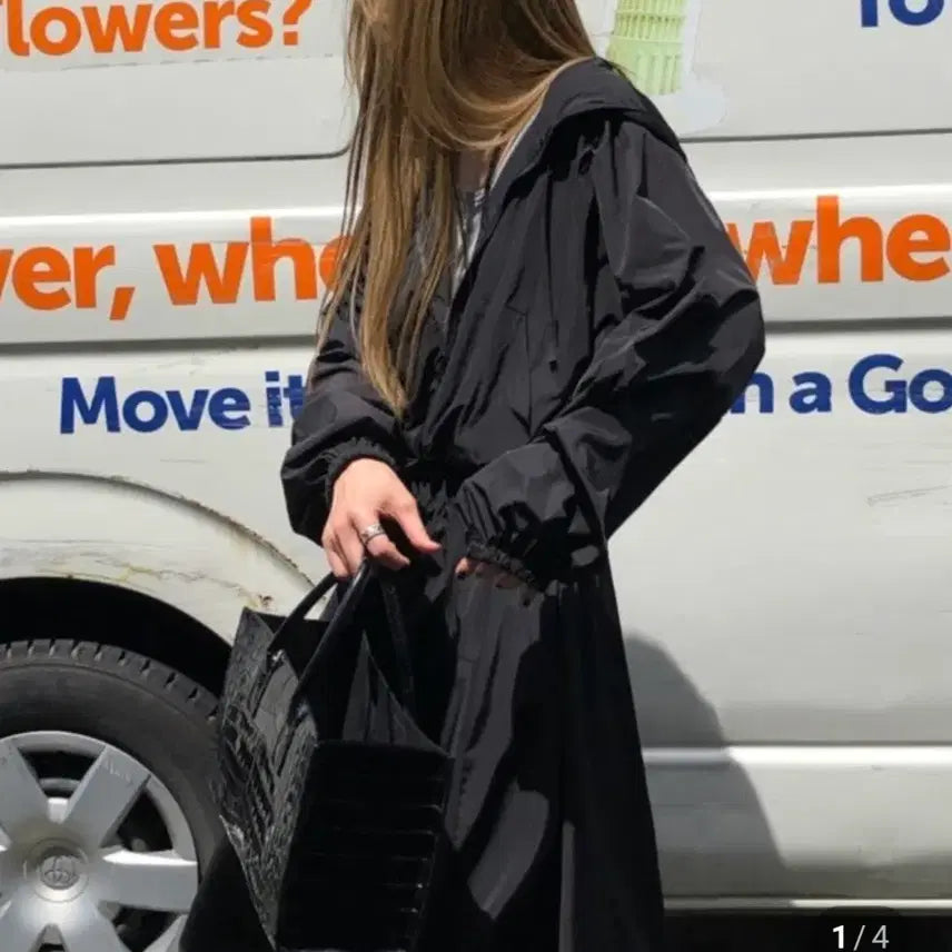 [BUNJANG] Outfit Wind Jumper Windbreaker (Black) / 아웃핏 윈드 점퍼 바람막이 (블랙)
