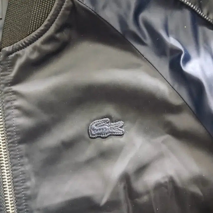 [BUNJANG] Lacoste Black Bomber Jacket / 라코스테 블랙 봄버 자켓