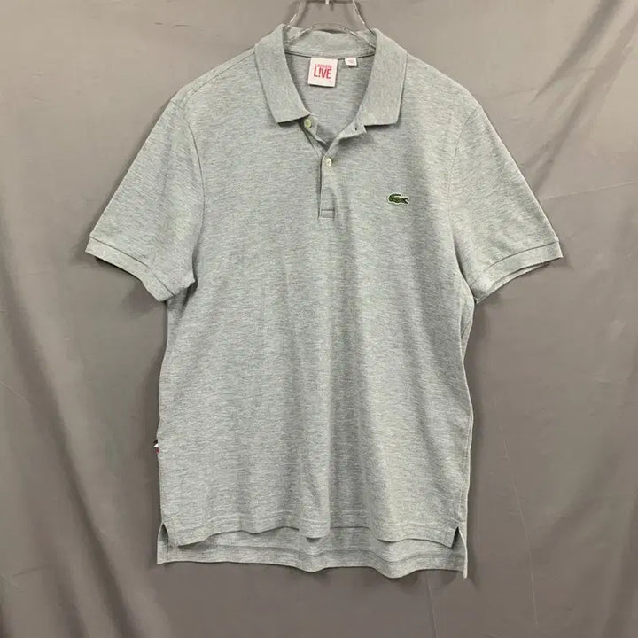 [BUNJANG] Lacoste Live Grey Short Sleeve Polo T-Shirt / L 라코스테 라이브 그레이 PK 폴로 반팔 카라티