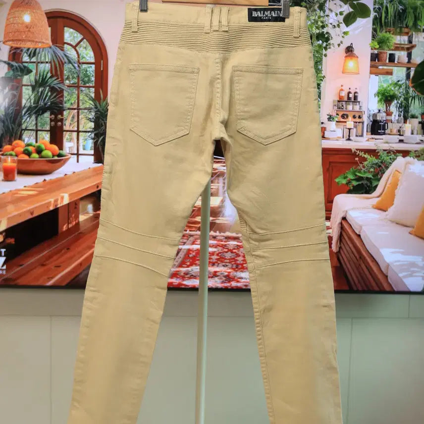 [BUNJANG] Balmain Paris Biker Pants / 발망 파리 바이커 팬츠 깔끔한데 존재감은 확실합니다