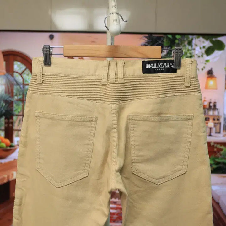 [BUNJANG] Balmain Paris Biker Pants / 발망 파리 바이커 팬츠 깔끔한데 존재감은 확실합니다