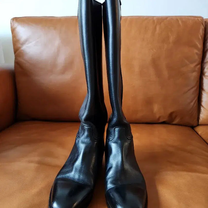 [BUNJANG] Custom Black Riding Boots - Women&