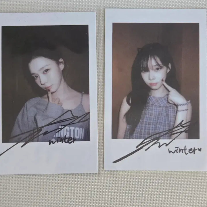 [BUNJANG] aespa Winter Richman Pop-Up Store Fansign Polaroid Bundle Set / 에스파 리치맨 팝머치 팬싸 포카 윈터 폴라 일괄양도