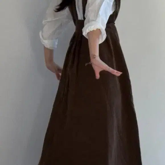[BUNJANG] Nell Corduroy Brown Dress / 넬  nell 코듀로이 브라운 원피스 (새상품)