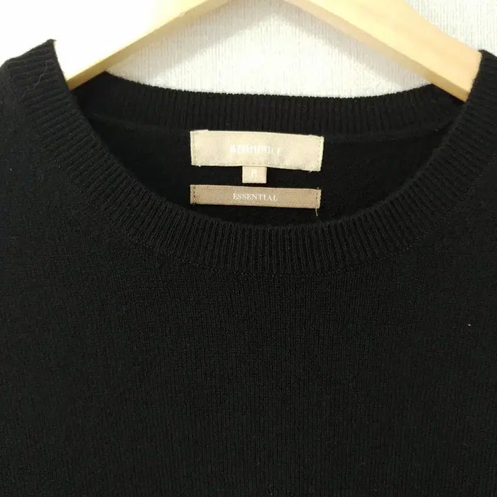 [BUNJANG] Beanpole Men Essential Cashmere Round Knit Sweater / [M] 빈폴 멘 에센셜 캐시미어 100% 라운드 니트 (블랙)