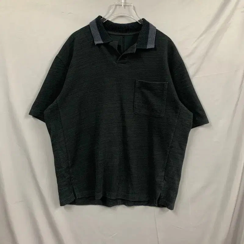[SOLD OUT] L 시스템옴므 23 오픈 PK 반팔 니트 카라티