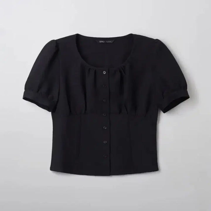 [BUNJANG] SPA O Seersucker Shirring Blouse / 스파오 시어서커 셔링 블라우스