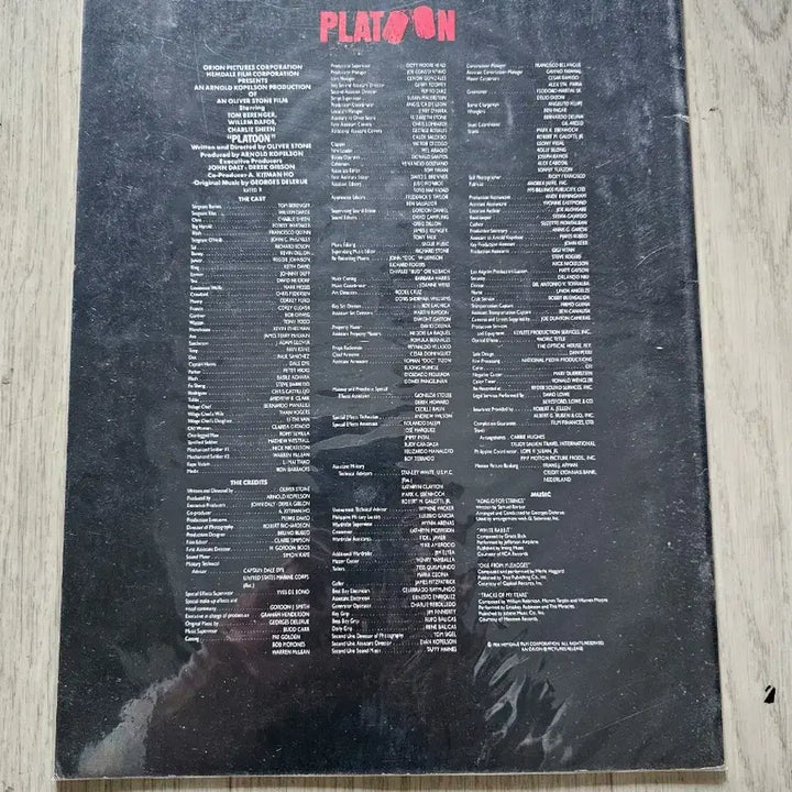 [BUNJANG] Platoon Japanese Film Pamphlet / 영화 플래툰 일본 팜플렛