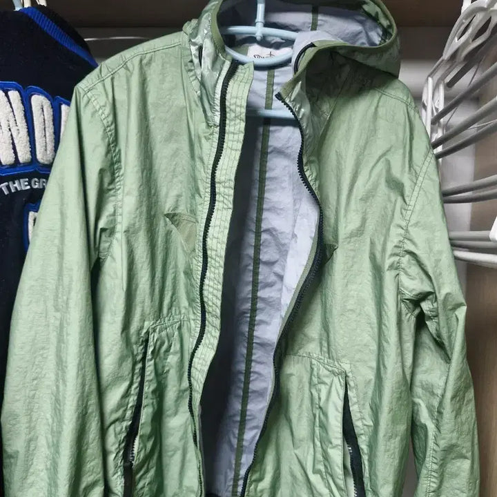 [BUNJANG] Stone Island Membrana Sage Green Hooded Jacket XL / 스톤아일랜드 멤브라나 세이지 그린 후드 자켓xl