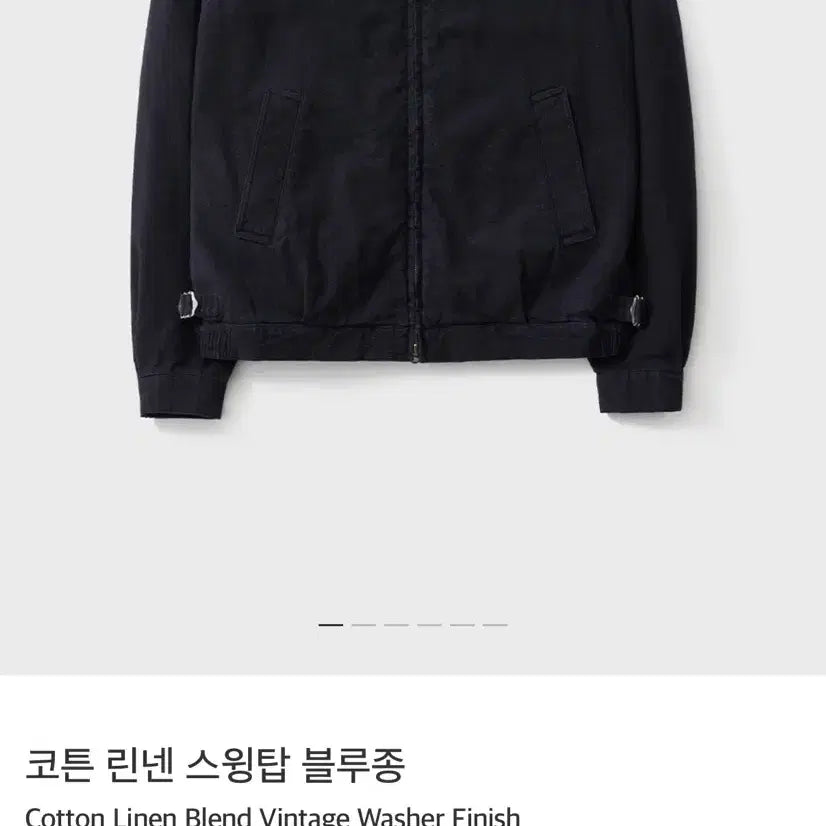 [SOLD OUT] 코튼 린넨 스윙탑 블루종 네이비 4