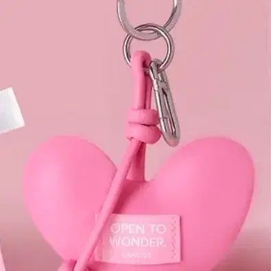 [BUNJANG] Laneige Heart Cushion Keyring Pink / 라네즈 하트쿠션 키링 핑크