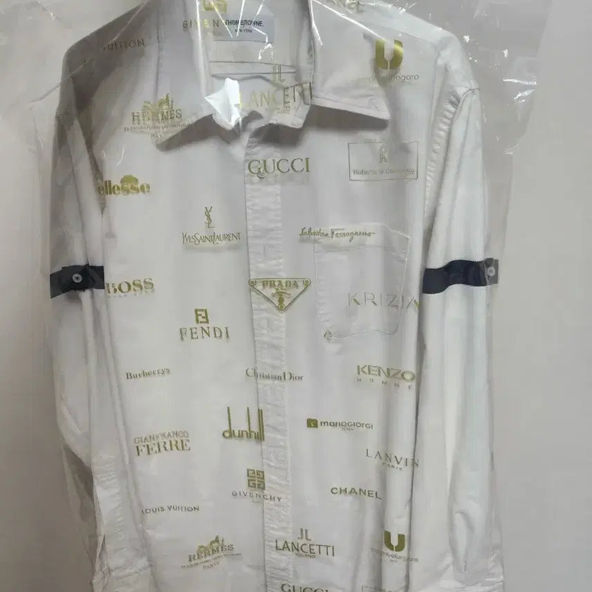 [BUNJANG] Thom Browne Armband Shirt (Black, Size 5) / 톰브라운 셔츠 암밴드 블랙 5사이즈